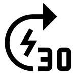 Forecast Lightning 30 SVG Icon